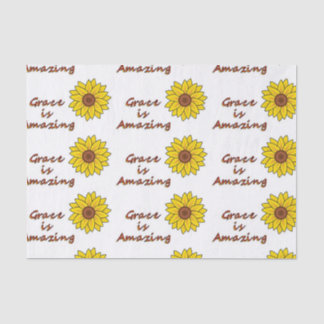 Grace is Amazing - Zonnebloem Tissuepapier