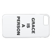 "Grace is een persoon" Apple iPhone 8/7 Hoesje (Achterkant (Horizontaal))