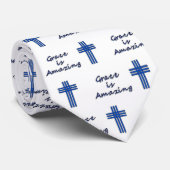 Grace is geweldig - Cross Stropdas (Opgerold)