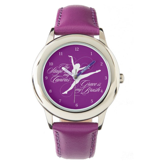 Grace is mijn borstel (dans) horloge (Voorkant)