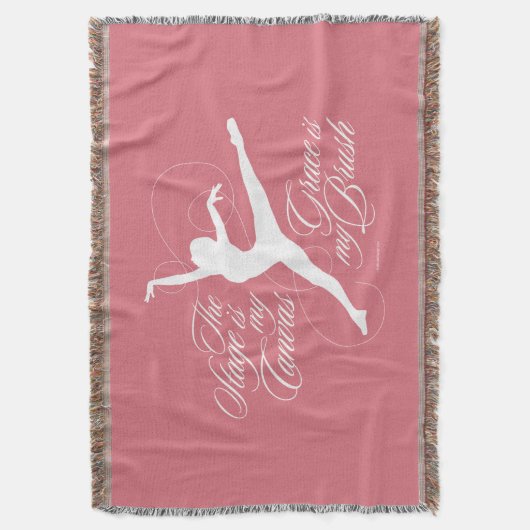 Grace is mijn penseel (dans) deken (Voorkant Verticaal)