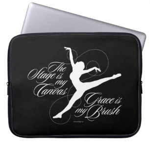 Grace is mijn penseel (dans) laptop sleeve