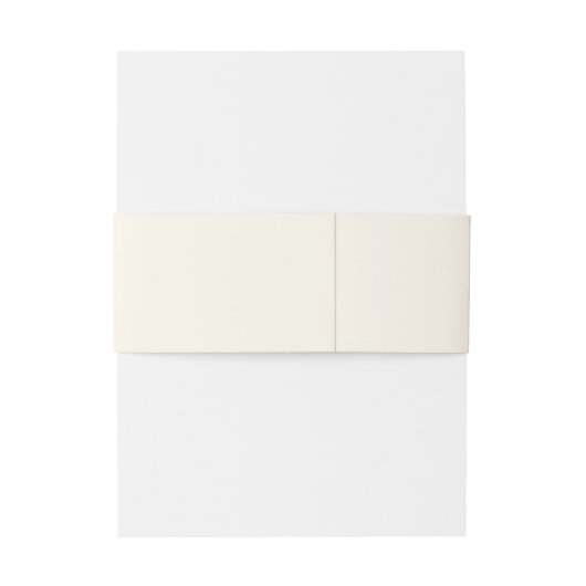 Grace Ivory Modern Wedding Uitnodigingen Wikkel (Achterkant Voorbeeld)