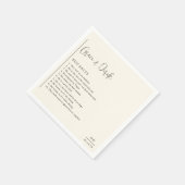 Grace Ivory Moderne Trouwdag Servet (Hoek)