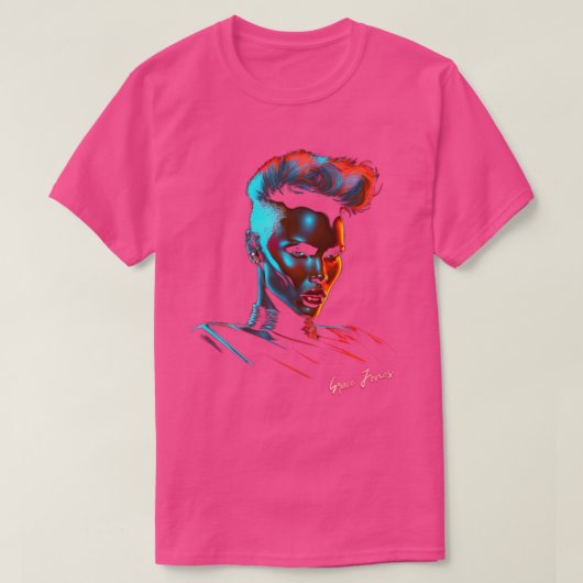 Grace Jones 80s Stijl Esthetisch Ontwerp 1 T-shirt (Design voorkant)