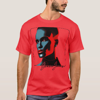 Grace Jones 80s Stijl Esthetisch Ontwerp T-shirt