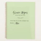 Grace Keeper Pasen Planner - Lime Crème Kaft (Voorkant)