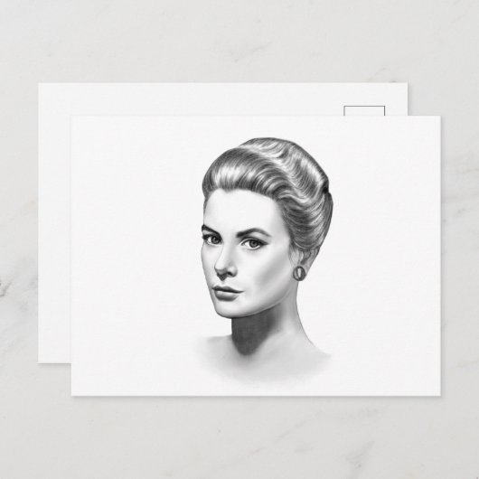 Grace Kelly Briefkaart (Voorkant / Achterkant)