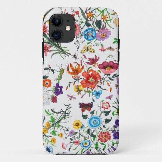 Grace Kelly Designer Floral Sjaal Iphone hoesje (Achterkant)