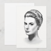 Grace Kelly Feestdagenkaart (Voorkant / Achterkant)