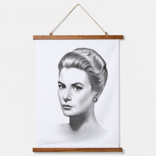 Grace Kelly Hangend Wandkleed