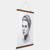 Grace Kelly Hangend Wandkleed (Gebogen)