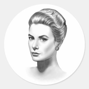 Grace Kelly Ronde Sticker