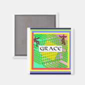 GRACE koelkast Magnet (Voorkant / Achterkant)