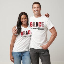 Grace Lest any should boast Christelijk T-shirt