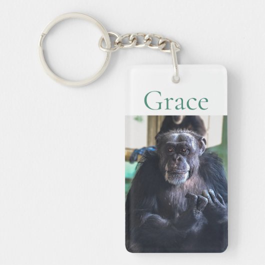 Grace, lid van Ron's familie Sleutelhanger (Voorkant)
