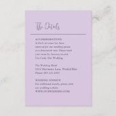 Grace Lila bruiloft Informatiekaartje (Voorkant)