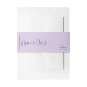 Grace Lila bruiloft Uitnodigingen Wikkel (Voorkant Voorbeeld)