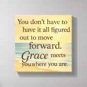 Grace Meets You – Uplifting Ocean-Inspired Canvas  (Voorkant)