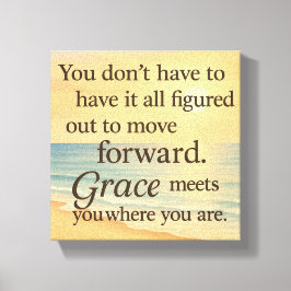 Grace Meets You – Uplifting Ocean-Inspired Canvas  Afdruk