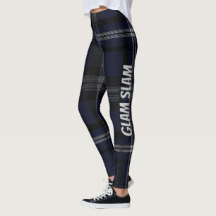 Grace Midnight Elegance Luxe Plaid Patroon Vol 26 Leggings