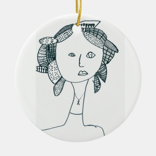 Grace Miller-Hecht Keramisch Ornament (Voorkant)