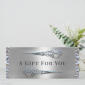 Grace Monroe Dubbele Schaar Cadeaubon Aankondiging (Staand voorkant)