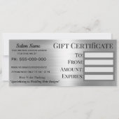 Grace Monroe Dubbele Schaar Cadeaubon Aankondiging (Achterkant)