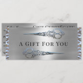 Grace Monroe Dubbele Schaar Cadeaubon Aankondiging (Voorkant / Achterkant)