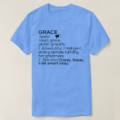 Grace Naam Definitie Grace Vrouw Naam T-shirt (Design voorkant)