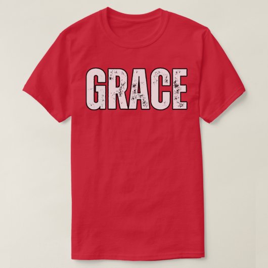 Grace Naam Gift Verjaardag vakantie Jubileum T-shirt (Design voorkant)