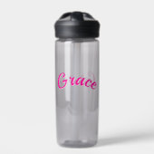 Grace Naam In Passie Roze, Waterfles (Voorkant)
