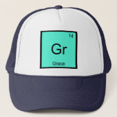 Grace Name Chemistry Element Periodic Table Trucker Pet (Voorkant)