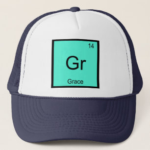 Grace Name Chemistry Element Periodic Table Trucker Pet
