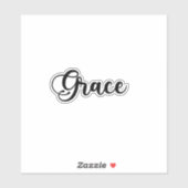 Grace Name - Handgeschreven kalligrafie Sticker (Vel)