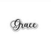 Grace Name - Handgeschreven kalligrafie Sticker (Voorkant)