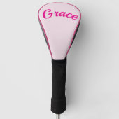 Grace Name In Passion Pink, Golfheadcover (Voorkant)