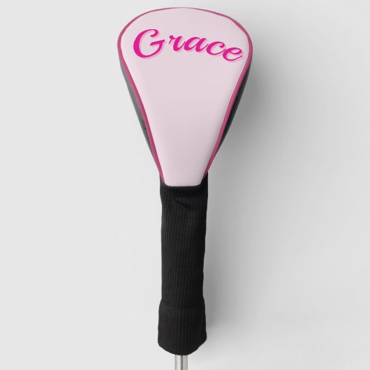 Grace Name In Passion Pink, Golfheadcover (Voorkant)