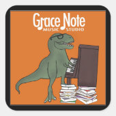 Grace Note Dinosaurus Stickers (Voorkant)