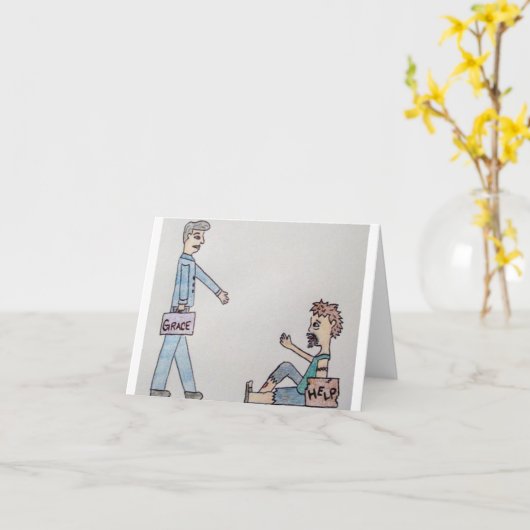 Grace Note-Kaart Kaart (Gele Bloem)