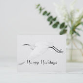 Grace of an Egret Prettige feestdagen (Staand voorkant)