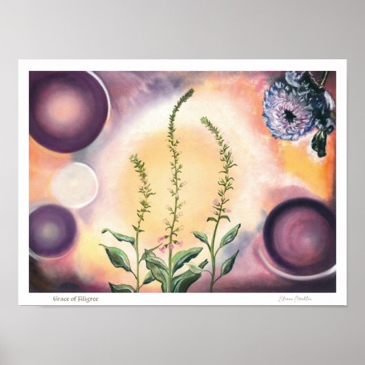Grace of Filigree - Edler Kunstdruck Poster (Voorkant)