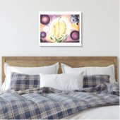 Grace of Filigree ( handgemalte Pastellkunst ) Canvas Afdruk (Insitu (Slaapkamer))