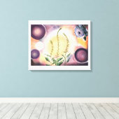 Grace of Filigree ( handgemalte Pastellkunst ) Canvas Afdruk (Insitu (Houten vloer))
