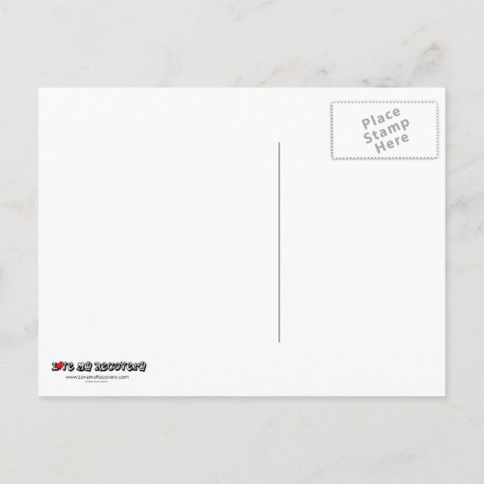 Grace of God Recovery Slogan Inspirerend Gezegde Briefkaart (Achterkant)