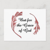 Grace of God Recovery Slogan Inspirerend Gezegde Briefkaart (Voorkant)