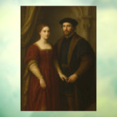 Grace of the Renaissance – Portrait of a Noblewoma Raamsticker (Vel 3)