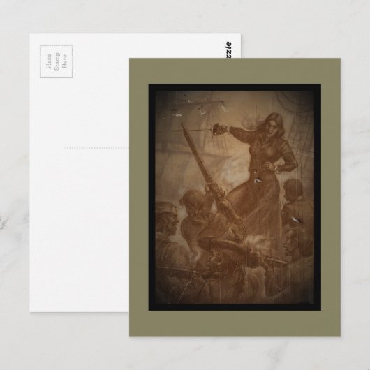 Grace O'Malley Pirate Queen Briefkaart (Voorkant / Achterkant)