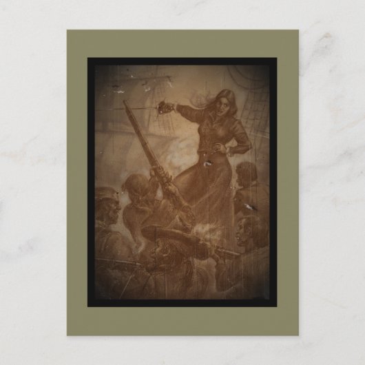 Grace O'Malley Pirate Queen Briefkaart (Voorkant)