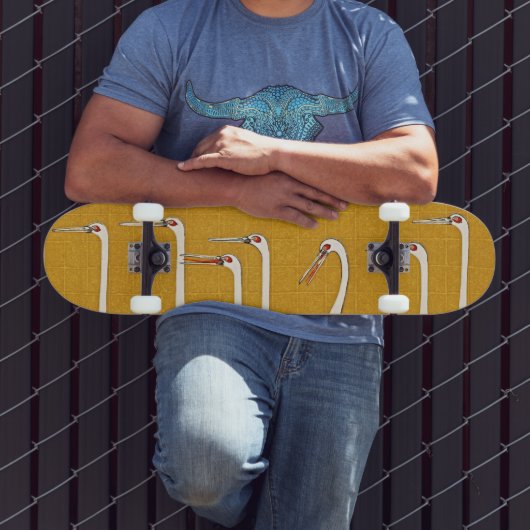 Grace on Wheels: Kraanskateboardkunst Persoonlijk Skateboard (Buiten 3)